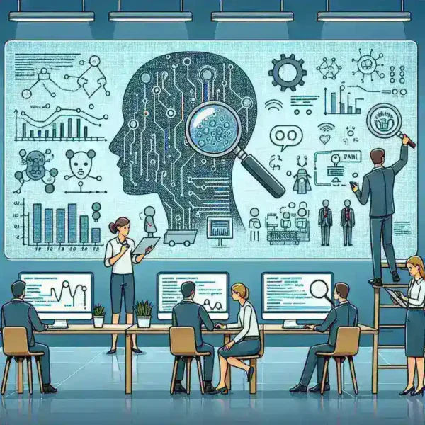 "Magnum AI startup team analyzing data breach anomalies in a modern tech office setting, showcasing innovative solutions for internal access violations."