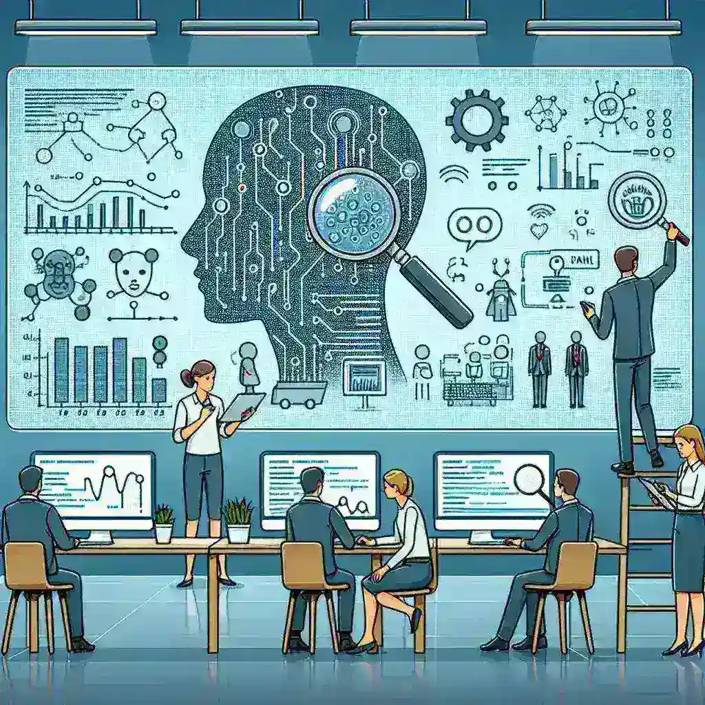 "Magnum AI startup team analyzing data breach anomalies in a modern tech office setting, showcasing innovative solutions for internal access violations."