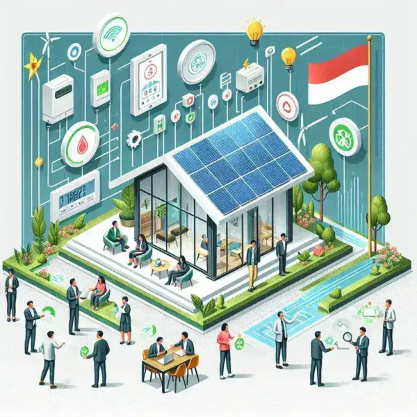 "Smart home technology for energy efficiency by Indonesian proptech startup, showcasing innovative features and eco-friendly solutions."