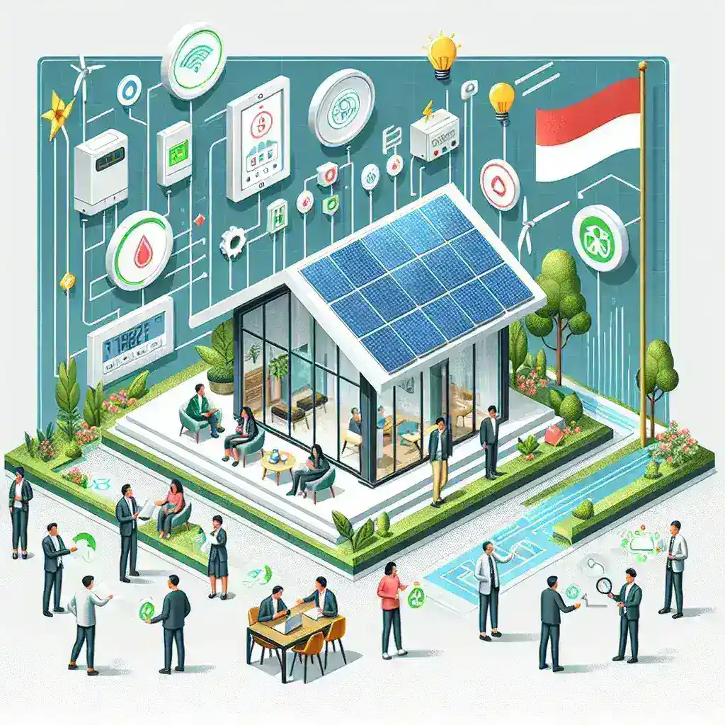 "Smart home technology for energy efficiency by Indonesian proptech startup, showcasing innovative features and eco-friendly solutions."